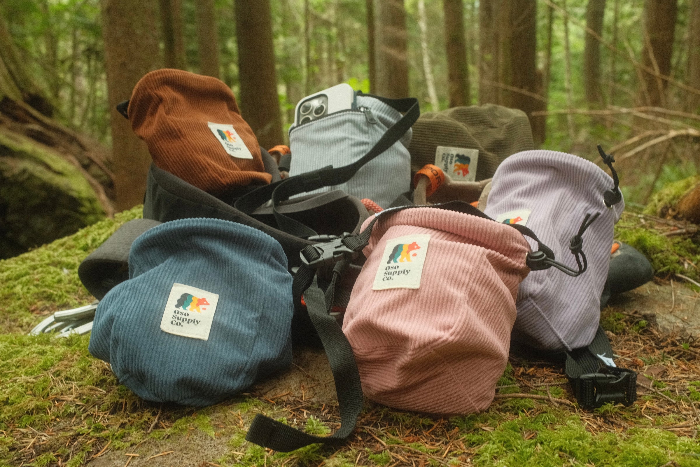 Vintage Corduroy Chalk Bags