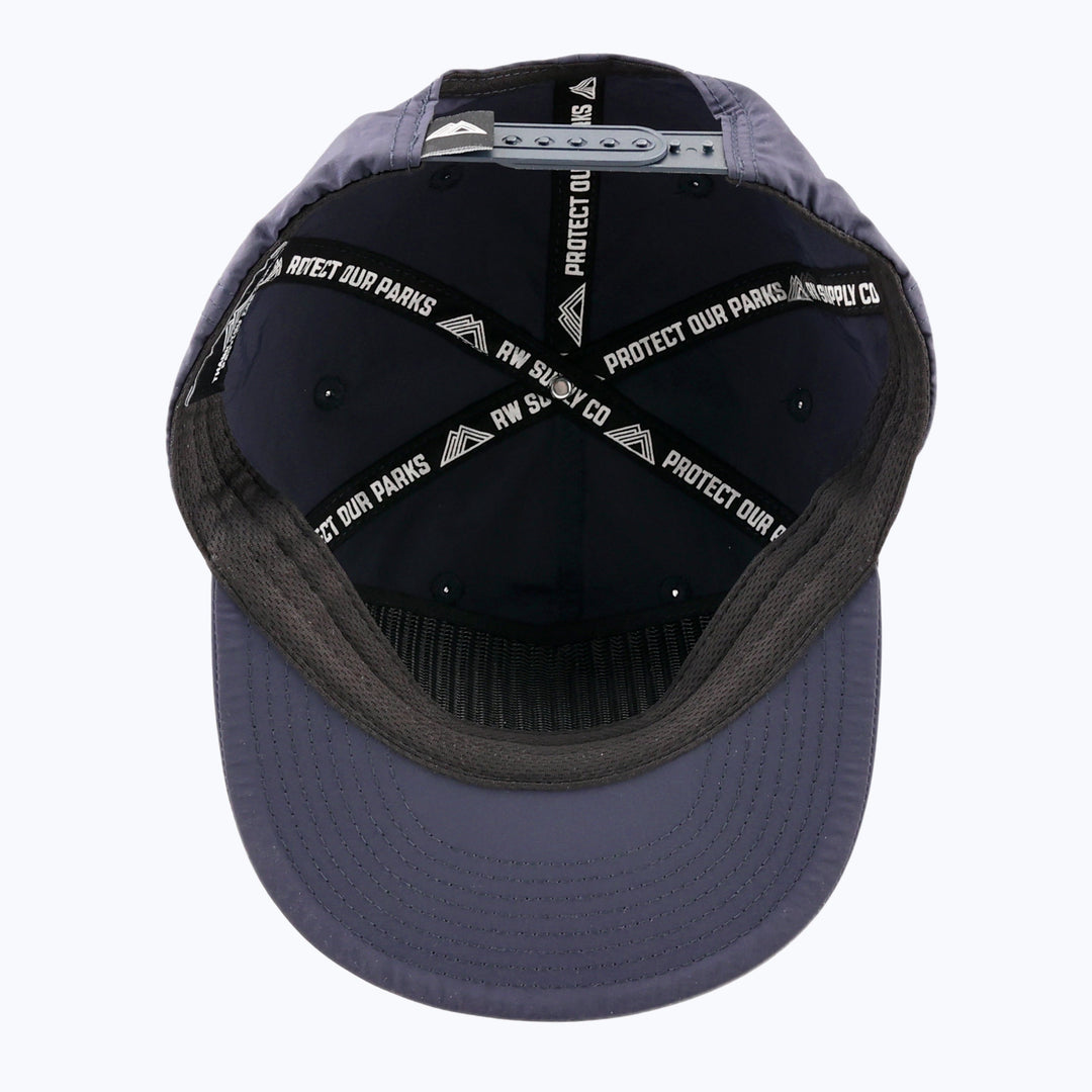 Protect Our Parks Bear Patch Nylon Snapback Cap - Navy