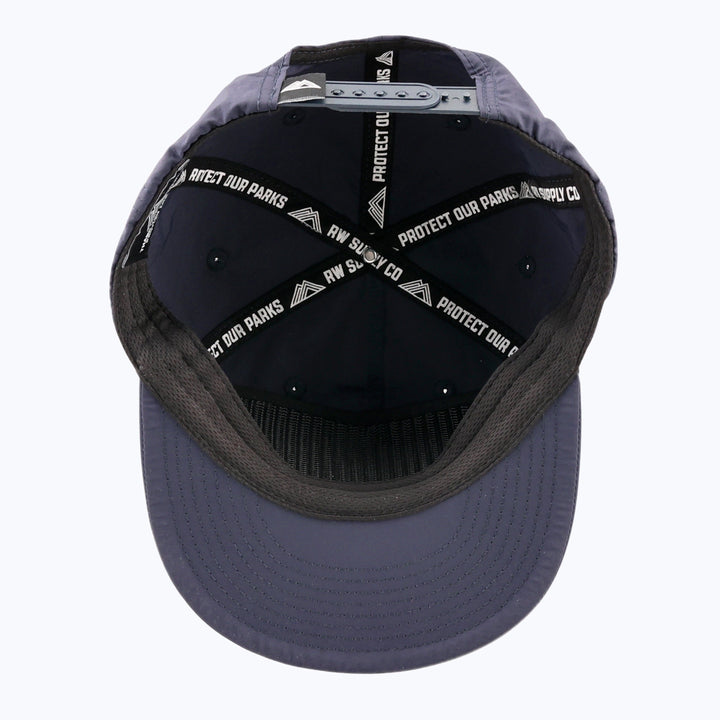 Protect Our Parks Bear Patch Nylon Snapback Cap - Navy