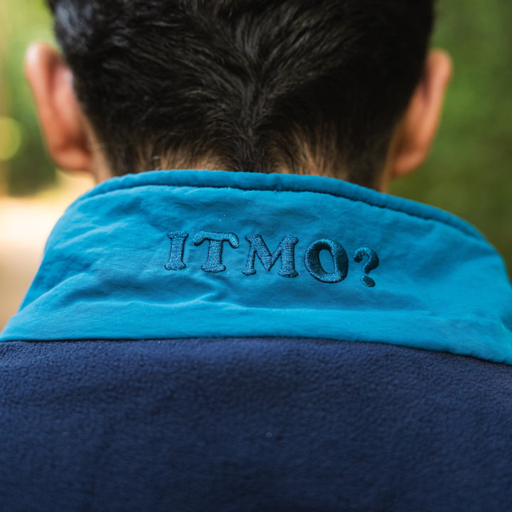 Turbo Recycled Fleece Pullover Jacket - Navy